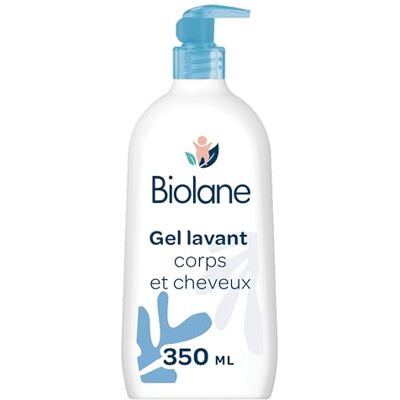 Biolane Gel douche bebe corps et cheveux 2 en 1 Gel lavant 350ml 97% Origine Naturelle Doux Peaux Sensible Gel cheveux enfant Fabriqué en France Biolane Gel douche bebe corps et cheveux 2 en 1 Gel lavant 350ml 97% Origine Naturelle Doux Peaux Sensible Gel cheveux enfant Fabriqué en France