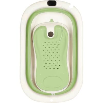 LANTUS Baignoire Pliable BéBé Nouveau-Né, Baignoire Bebe Pliable Pour Nourrisson à BambinNé Pour Le Voyage Design ExtéRieur Bouchon de Vidange & Témoin de Température B-43 * 71 * 18,5 cm (vert) LANTUS Baignoire Pliable BéBé Nouveau-Né, Baignoire Bebe Pliable Pour Nourrisson à BambinNé Pour Le Voyage Design ExtéRieur Bouchon de Vidange & Témoin de Température B-43 * 71 * 18,5 cm (vert)