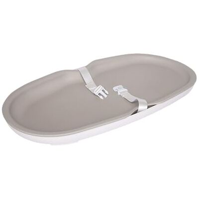 Ubbi Matelas à langer en mousse, facile à nettoyer, léger, imperméable, avec sangle de sécurité et base antidérapante, taupe Ubbi Matelas à langer en mousse, facile à nettoyer, léger, imperméable, avec sangle de sécurité et base antidérapante, taupe