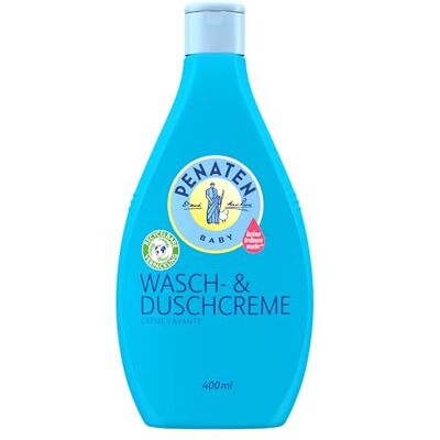 Penaten Crème de lavage et de douche pour bébé Gel douche doux et shampooing pour bébé Sans paraben ni colorants Spécialement conçu pour les nouveau-nés 400 ml Penaten Crème de lavage et de douche pour bébé Gel douche doux et shampooing pour bébé Sans paraben ni colorants Spécialement conçu pour les nouveau-nés 400 ml