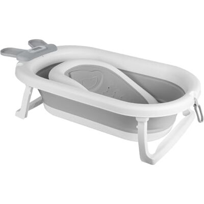 LANTUS Baignoire Bebe Pliable Convient Aux Bébés de 0 à 36 Mois, Ergonomique et Peu Encombrante, Bassine Bébé – Idéale Pour La Douche –(Lapin) 43 x 18 x 86 cm Gris LANTUS Baignoire Bebe Pliable Convient Aux Bébés de 0 à 36 Mois, Ergonomique et Peu Encombrante, Bassine Bébé – Idéale Pour La Douche –(Lapin) 43 x 18 x 86 cm Gris