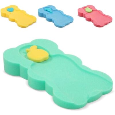Lorelli Tapis de bain doux pour bébé avec 2 éponges Vert Lorelli Tapis de bain doux pour bébé avec 2 éponges Vert