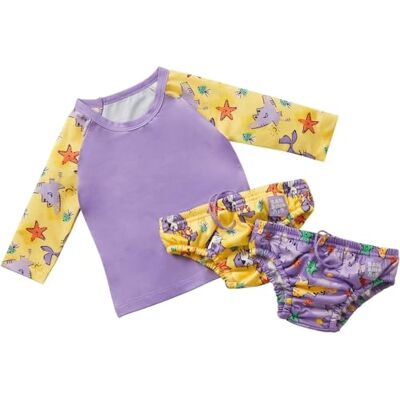 Mitac , Ensemble de natation avec maillot de bain et couche de bain Amis du sable (< 6 mois) Mitac , Ensemble de natation avec maillot de bain et couche de bain Amis du sable (< 6 mois)