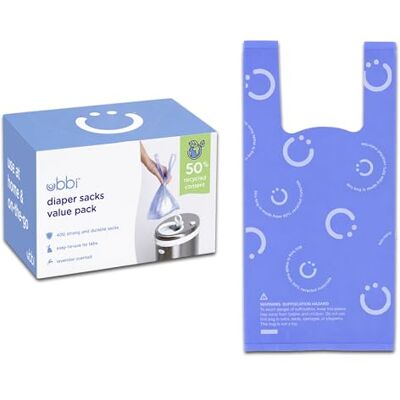 Ubbi sacs en plastique 400 sacs, Vert Ubbi sacs en plastique 400 sacs, Vert