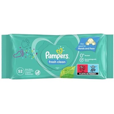 Pampers 81688030 Fresh Clean Baby Feuchttücher, weiß Pampers 81688030 Fresh Clean Baby Feuchttücher, weiß