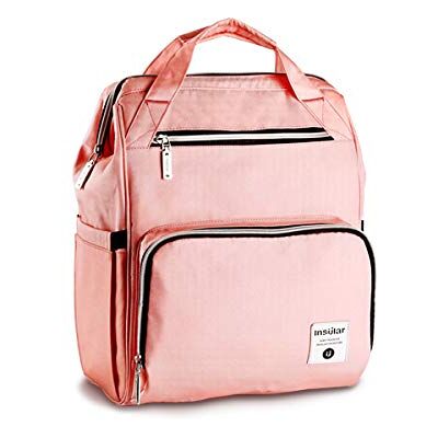 SONARIN Sac à dos à langer pour bébé avec matelas à langer et sangle de poussette, multifonction, sac à dos de voyage, imperméable, grande capacité, élégant et durable (rose) SONARIN Sac à dos à langer pour bébé avec matelas à langer et sangle de poussette, multifonction, sac à dos de voyage, imperméable, grande capacité, élégant et durable (rose)