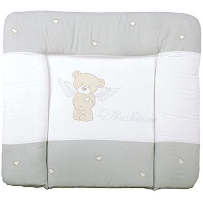 roba Matelas à Langer Nettoyable 85 x 75 cm Heartbreaker Bords Rehaussés Pour Table à Langer Sans Phtalate Motif Ourson Ange Gris/Blanc roba Matelas à Langer Nettoyable 85 x 75 cm Heartbreaker Bords Rehaussés Pour Table à Langer Sans Phtalate Motif Ourson Ange Gris/Blanc