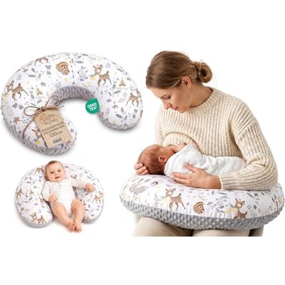 Totsy Baby Coussin allaitement bébé 130 cm forme C coussin d'allaitement Nursing Pillow – housse Minky amovible ergonomique lavable maternité nourrisson déhoussable Oeko-Tex Cerf Gris Totsy Baby Coussin allaitement bébé 130 cm forme C coussin d'allaitement Nursing Pillow – housse Minky amovible ergonomique lavable maternité nourrisson déhoussable Oeko-Tex Cerf Gris