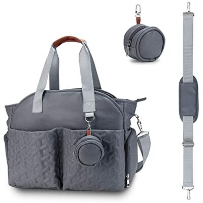 SONARIN Multifonctionnel Élégant Sac à Langer pour Bébé Fourre-tout,Grande Capacité Imperméable Sac Bandoulière à Langer Sac de Maternité Sac à Couches de Voyage avec Sac à Tétine(Gris Foncé) SONARIN Multifonctionnel Élégant Sac à Langer pour Bébé Fourre-tout,Grande Capacité Imperméable Sac Bandoulière à Langer Sac de Maternité Sac à Couches de Voyage avec Sac à Tétine(Gris Foncé)