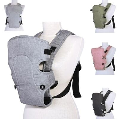 Lorelli Porte-bébé Between Sangle réglable à partir de 4 mois Couleur : gris clair Lorelli Porte-bébé Between Sangle réglable à partir de 4 mois Couleur : gris clair