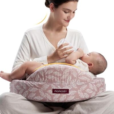 Momcozy Coussin d'allaitement en mousse à mémoire de forme avec bordure de sécurité Coussin d'allaitement et de positionnement ergonomique avec sangle réglable et housse en coton amovible Rose Momcozy Coussin d'allaitement en mousse à mémoire de forme avec bordure de sécurité Coussin d'allaitement et de positionnement ergonomique avec sangle réglable et housse en coton amovible Rose