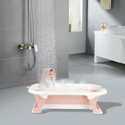 Willonin Baignoire Bebe Pliable Coussin Support Beignoire Bébé Pliante Pour Bain Douche Begnoire Enfant Reducteur Siège-Température sensible -Avec tapis de bain-rose Willonin Baignoire Bebe Pliable Coussin Support Beignoire Bébé Pliante Pour Bain Douche Begnoire Enfant Reducteur Siège-Température sensible -Avec tapis de bain-rose