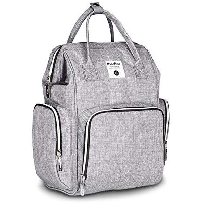 SONARIN Premium Sac à Dos à Langer Bébé étanche Avec Sangle de Poussette,Sac à Couches, Organisateur de Sac à Dos de Voyage Avec Des Sacs Isolés par Bouteille,Grande Capacité, élégant et Durable(Gris) SONARIN Premium Sac à Dos à Langer Bébé étanche Avec Sangle de Poussette,Sac à Couches, Organisateur de Sac à Dos de Voyage Avec Des Sacs Isolés par Bouteille,Grande Capacité, élégant et Durable(Gris)