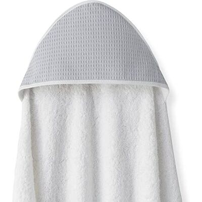 Interbaby Couche de bain "AVANT" Nid d'abeille blanc et gris Interbaby Couche de bain "AVANT" Nid d'abeille blanc et gris