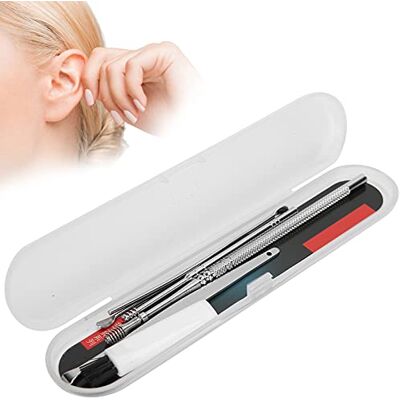 ZJchao Lot de 6 outils de nettoyage de cérumen en acier inoxydable pour retirer le cérumen ZJchao Lot de 6 outils de nettoyage de cérumen en acier inoxydable pour retirer le cérumen