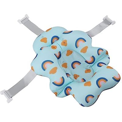 DAUZ Siège de Bain Bébé, Coussin de Bain Bébé Flottant Sain et Universel pour Babyshower (Arc-en-ciel Bleu) DAUZ Siège de Bain Bébé, Coussin de Bain Bébé Flottant Sain et Universel pour Babyshower (Arc-en-ciel Bleu)