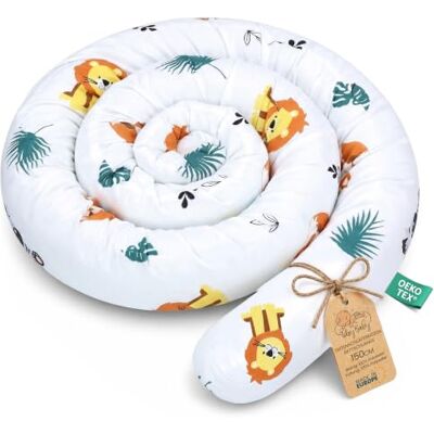 Totsy Baby Coussin serpentin XXL Coussin d'allaitement Roulé de lit Protection de bord de lit Coussin décoratif Bordure de lit Serpent XL Fait main Safari 150 cm certificat Oeko-Tex Totsy Baby Coussin serpentin XXL Coussin d'allaitement Roulé de lit Protection de bord de lit Coussin décoratif Bordure de lit Serpent XL Fait main Safari 150 cm certificat Oeko-Tex
