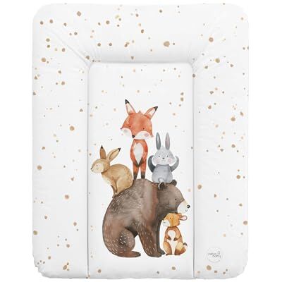 Ceba Baby ® Matelas à langer, souple, 50 x 70 cm, pour table à langer, pour garçons et filles, imperméable, lavable, certifié Öko-Tex Standard 100, fabriqué en UE, amis de la forêt Ceba Baby ® Matelas à langer, souple, 50 x 70 cm, pour table à langer, pour garçons et filles, imperméable, lavable, certifié Öko-Tex Standard 100, fabriqué en UE, amis de la forêt