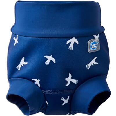 Splash About Happy Nappy Duo Couche de bain réutilisable, White Birds, 3-6 Months Splash About Happy Nappy Duo Couche de bain réutilisable, White Birds, 3-6 Months