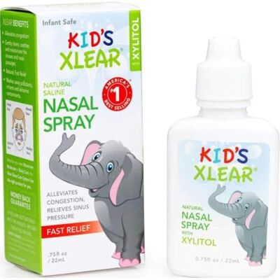 Xlear Spray Salin Naturel Xylitol pour Enfants – Hydratant Nasal Quotidien, 22 ml (Pack of 1) Xlear Spray Salin Naturel Xylitol pour Enfants – Hydratant Nasal Quotidien, 22 ml (Pack of 1)