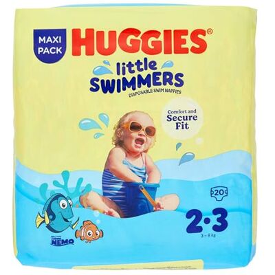 HUGGIES Little Swimmers Couches Taille 2-3, 1 lot de 20 pièces HUGGIES Little Swimmers Couches Taille 2-3, 1 lot de 20 pièces