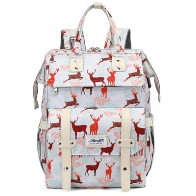 SONARIN Sac à dos polyvalent et tendance, grande capacité, étanche, sac à langer de voyage avec port USB (rouge) SONARIN Sac à dos polyvalent et tendance, grande capacité, étanche, sac à langer de voyage avec port USB (rouge)