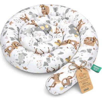 Totsy Baby Coussin serpentin XXL Coussin d'allaitement Roulé de lit Protection de bord de lit Coussin décoratif Bordure de lit Serpent XL Fait main Marron avec cerf 300 cm certificat Oeko-Tex Totsy Baby Coussin serpentin XXL Coussin d'allaitement Roulé de lit Protection de bord de lit Coussin décoratif Bordure de lit Serpent XL Fait main Marron avec cerf 300 cm certificat Oeko-Tex