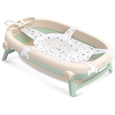 NENO LUCY Baignoire pliable pour bébé Thermomètre électronique Poignées pratiques NENO LUCY Baignoire pliable pour bébé Thermomètre électronique Poignées pratiques