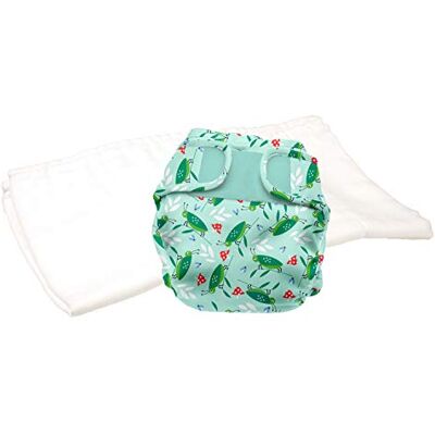 Mitac , Mioduo couche lavable tout-en-deux, sans produit chimique, Sacrée Sauterelle, Taille 1 (-9 kg) Mitac , Mioduo couche lavable tout-en-deux, sans produit chimique, Sacrée Sauterelle, Taille 1 (-9 kg)