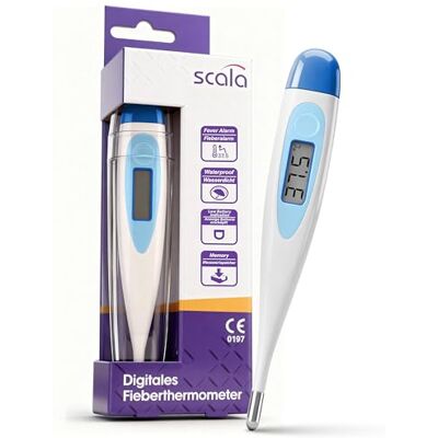 scala SC 17 bleu Thermomètre de Fièvre Médical Numérique buccal scala SC 17 bleu Thermomètre de Fièvre Médical Numérique buccal
