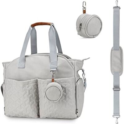SONARIN Multifonctionnel Élégant Sac à Langer pour Bébé Fourre-tout,Grande Capacité Imperméable Sac Bandoulière à Langer Sac de Maternité Sac à Couches de Voyage avec Sac à Tétine(Gris) SONARIN Multifonctionnel Élégant Sac à Langer pour Bébé Fourre-tout,Grande Capacité Imperméable Sac Bandoulière à Langer Sac de Maternité Sac à Couches de Voyage avec Sac à Tétine(Gris)