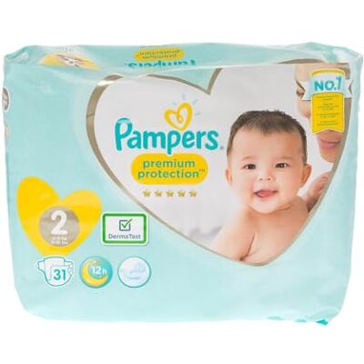Pampers Premium Protection Couches Taille 2, Lot de 31 Pampers Premium Protection Couches Taille 2, Lot de 31