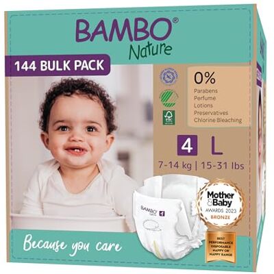 Bambo Nature Couches écologiques de qualité supérieure, couches durables étiquetées écologiques, protection améliorée contre les fuites, couches sûres et confortables pour bébé, sûres et confortables Bambo Nature Couches écologiques de qualité supérieure, couches durables étiquetées écologiques, protection améliorée contre les fuites, couches sûres et confortables pour bébé, sûres et confortables