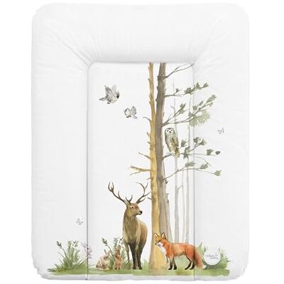 Ceba Baby ® Matelas à langer, souple, 50 x 70 cm, pour table à langer, pour garçons et filles, imperméable, lavable, certifié Oeko-Tex Standard 100, fabriqué en UE, forêt Ceba Baby ® Matelas à langer, souple, 50 x 70 cm, pour table à langer, pour garçons et filles, imperméable, lavable, certifié Oeko-Tex Standard 100, fabriqué en UE, forêt