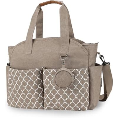 SONARIN Sac à langer multifonction étanche avec porte-tétine pour tous les accessoires de bébé (kaki) SONARIN Sac à langer multifonction étanche avec porte-tétine pour tous les accessoires de bébé (kaki)