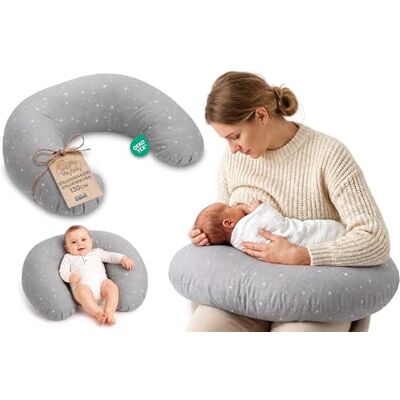 Totsy Baby Coussin allaitement bébé 130 cm forme C coussin d'allaitement Nursing Pillow – housse Coton amovible ergonomique lavable maternité nourrisson déhoussable Oeko-Tex Galaxie Totsy Baby Coussin allaitement bébé 130 cm forme C coussin d'allaitement Nursing Pillow – housse Coton amovible ergonomique lavable maternité nourrisson déhoussable Oeko-Tex Galaxie