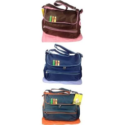 GMMH Sac à langer 2 pièces pour bébé Couleur : marron GMMH Sac à langer 2 pièces pour bébé Couleur : marron