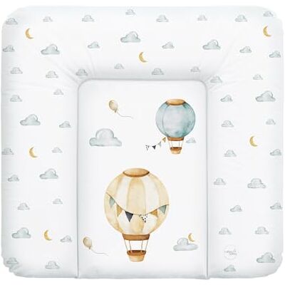 Ceba Baby ® Matelas à langer, souple, 75 x 72 cm, pour table à langer, pour garçons et filles, imperméable, lavable, certifié Oeko-Tex Standard 100, fabriqué en UE, motif ballons Ceba Baby ® Matelas à langer, souple, 75 x 72 cm, pour table à langer, pour garçons et filles, imperméable, lavable, certifié Oeko-Tex Standard 100, fabriqué en UE, motif ballons