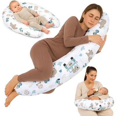 Totsy Baby Coussin de grossesse 190 cm coussin Oreiller – Pregnancy Pillow maternité Body Pillow housse en coton lavable amovible doux – certifié OEKO-TEX Afrique Totsy Baby Coussin de grossesse 190 cm coussin Oreiller – Pregnancy Pillow maternité Body Pillow housse en coton lavable amovible doux – certifié OEKO-TEX Afrique