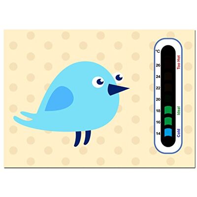 Baby Safe Ideas Baby Thermometers Baby Safe Ideas Thermomètre pour chambre d'enfant Motif oiseau Bleu Baby Safe Ideas Baby Thermometers Baby Safe Ideas Thermomètre pour chambre d'enfant Motif oiseau Bleu