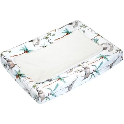 Sevira Kids Set housse de matelas à langer + tapis de change, Safari Made in France, Multicolore, 70 x 50 cm Sevira Kids Set housse de matelas à langer + tapis de change, Safari Made in France, Multicolore, 70 x 50 cm