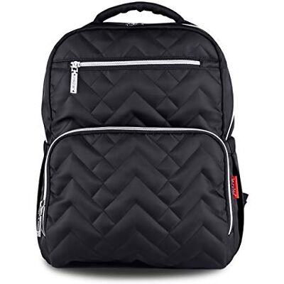 SONARIN Nylon Multifonction Sac à Dos à Langer pour Bébé,Matelas à Langer,Imperméable,Sac à Couches,Sac antichoc pour ordinateur,Sacs isothermes pour bouteilles,Grande Capacité(Noir) SONARIN Nylon Multifonction Sac à Dos à Langer pour Bébé,Matelas à Langer,Imperméable,Sac à Couches,Sac antichoc pour ordinateur,Sacs isothermes pour bouteilles,Grande Capacité(Noir)