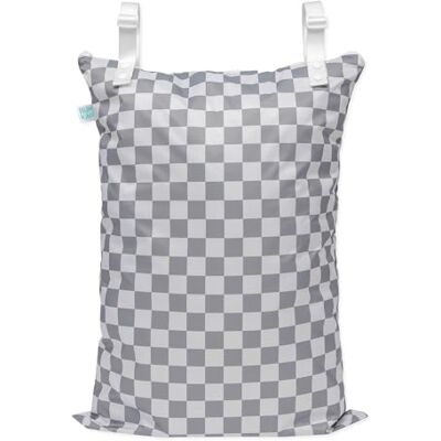 Bumkins Sac étanche pour bébé avec crochet pour poussette, crèche, sac de rangement, sac à couches, fermeture éclair, réutilisable, noir, Charbon à carreaux XL, Wet Bag XL, Sac humide Bumkins Sac étanche pour bébé avec crochet pour poussette, crèche, sac de rangement, sac à couches, fermeture éclair, réutilisable, noir, Charbon à carreaux XL, Wet Bag XL, Sac humide