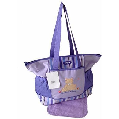 GMMH Sac à langer 2 pièces pour bébé Couleur : violet GMMH Sac à langer 2 pièces pour bébé Couleur : violet