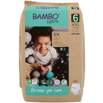 Bambo Nature Lot de 18 couches 6 (18+ kg) Bambo Nature Lot de 18 couches 6 (18+ kg)