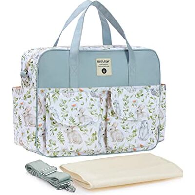 SONARIN Élégant Sac À Langer Grande Capacité Fourre-Tout Bandoulière Étanche Pour Maternité et Voyage Avec Bretelles & Matelas À Langer SONARIN Élégant Sac À Langer Grande Capacité Fourre-Tout Bandoulière Étanche Pour Maternité et Voyage Avec Bretelles & Matelas À Langer
