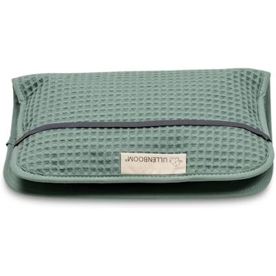 ULLENBOOM Sac à langer pour les voyages, vert sauge, fabriqué en UE – Sac à langer pour jusqu'à 3 couches, lingettes humides et autres accessoires, idéal comme organisateur à langer pour la poussette ULLENBOOM Sac à langer pour les voyages, vert sauge, fabriqué en UE – Sac à langer pour jusqu'à 3 couches, lingettes humides et autres accessoires, idéal comme organisateur à langer pour la poussette