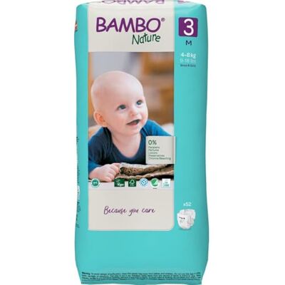 Bambo Nature ABENA T3 M Enfant 4-8Kg Tall Format Eco Bambo Nature ABENA T3 M Enfant 4-8Kg Tall Format Eco