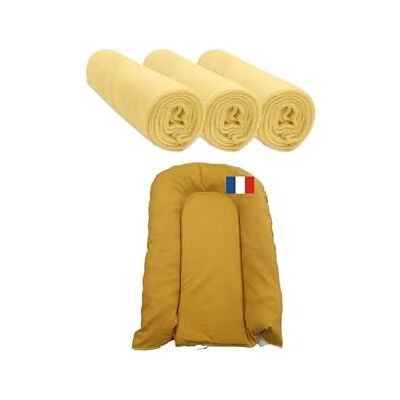 Easy dort Matelas à Langer bébé + 3 Housse Matelas Jaune Coton Easy dort Matelas à Langer bébé + 3 Housse Matelas Jaune Coton