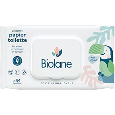 Biolane Lingettes Papier Toilette jetables Lingettes humides Bébé & enfant Hydrate et Nettoie en Douceur peaux sensibles 54 Lingettes Biolane Lingettes Papier Toilette jetables Lingettes humides Bébé & enfant Hydrate et Nettoie en Douceur peaux sensibles 54 Lingettes